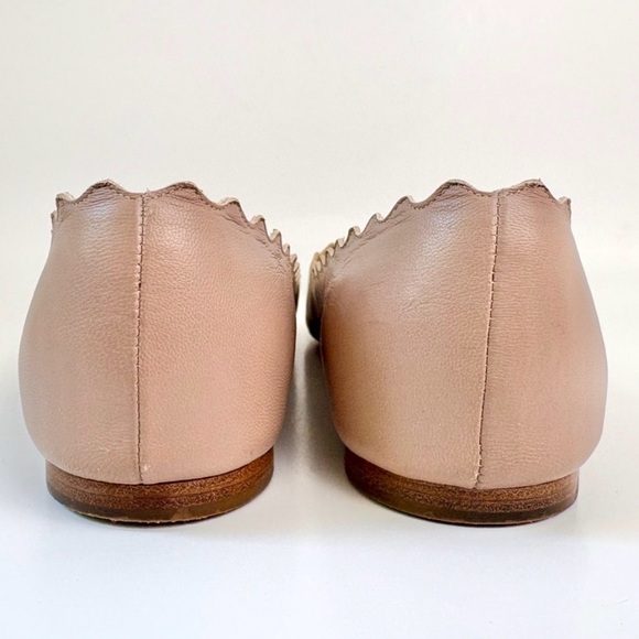 Chloe Lauren Ballerina Flats in Beige “Pink Tea” Size 39  8 1/2 - Picture 7 of 13